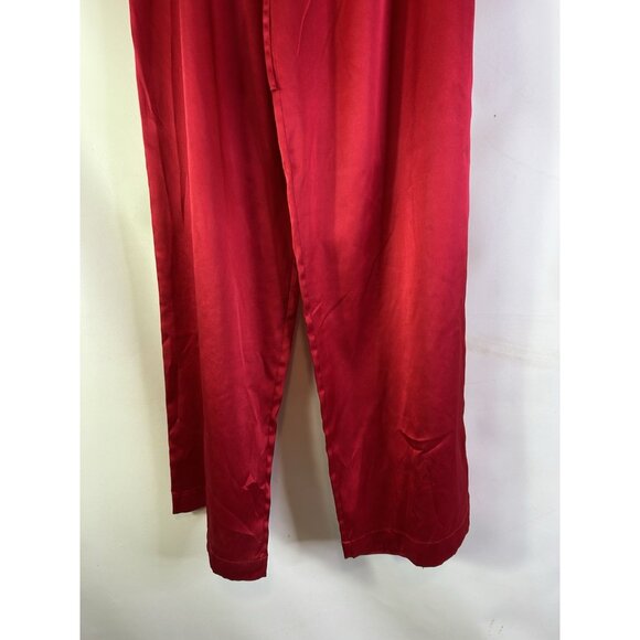 Vintage Y2K Victorias Secret Soft Satin Flowy Pajamas Pants Shirt Set - Picture 9 of 11